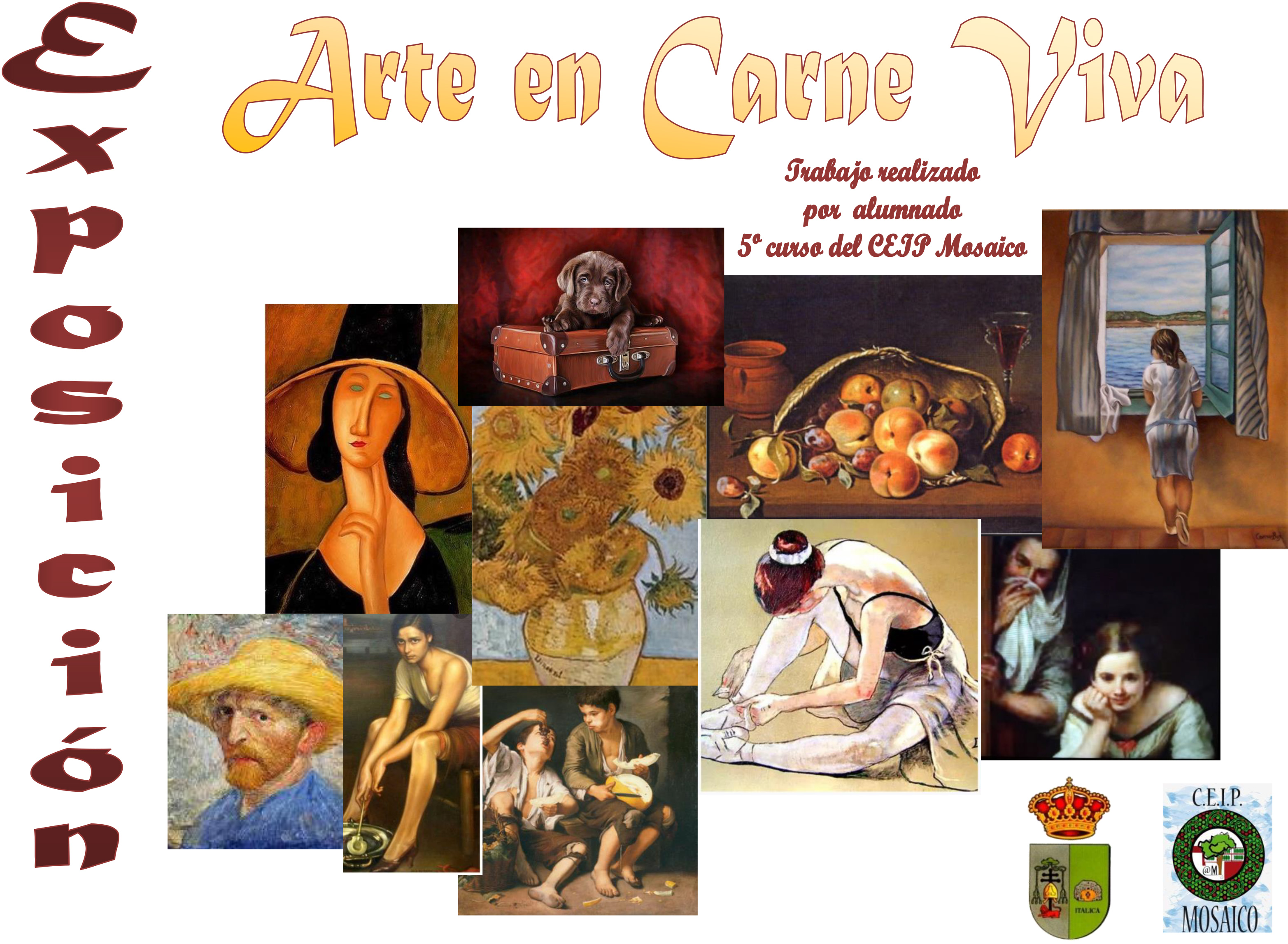 cartel exposicion arte en carne viva