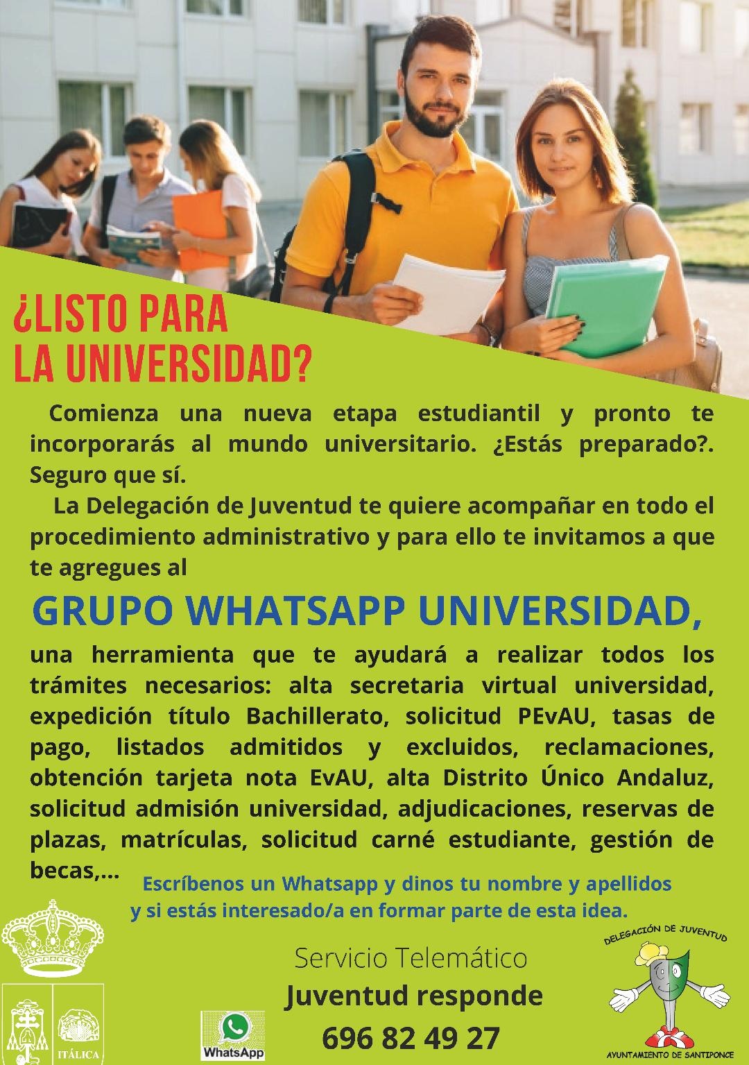 whatsapp universidad