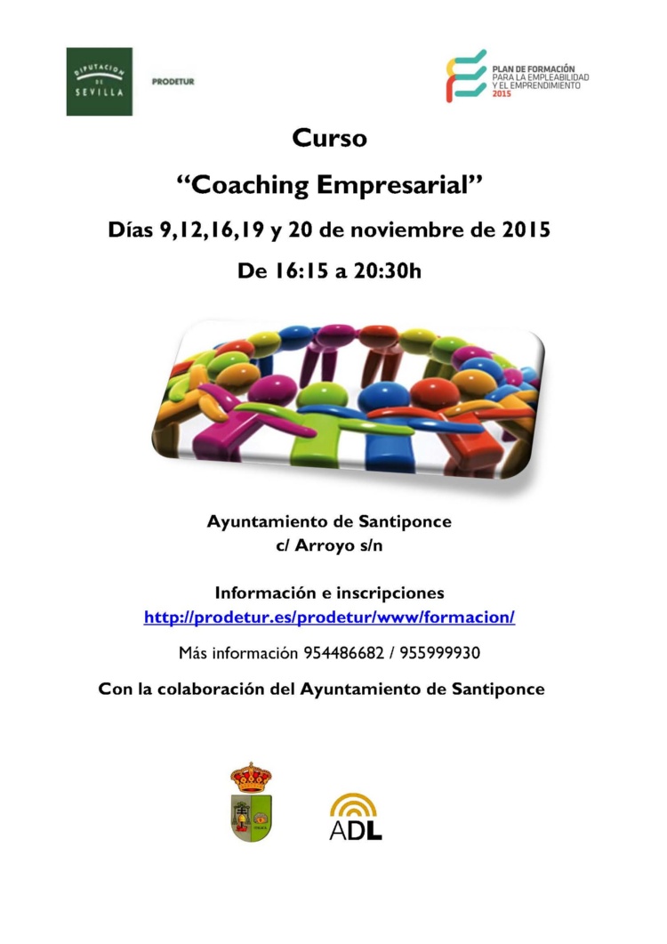 Cartel Coaching Empresarial Santiponce 2015 28102015