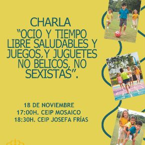 CARTEL CHARLA 18 N CHARLA OCIO Y TIEMPO LIBRE SALUDABLE