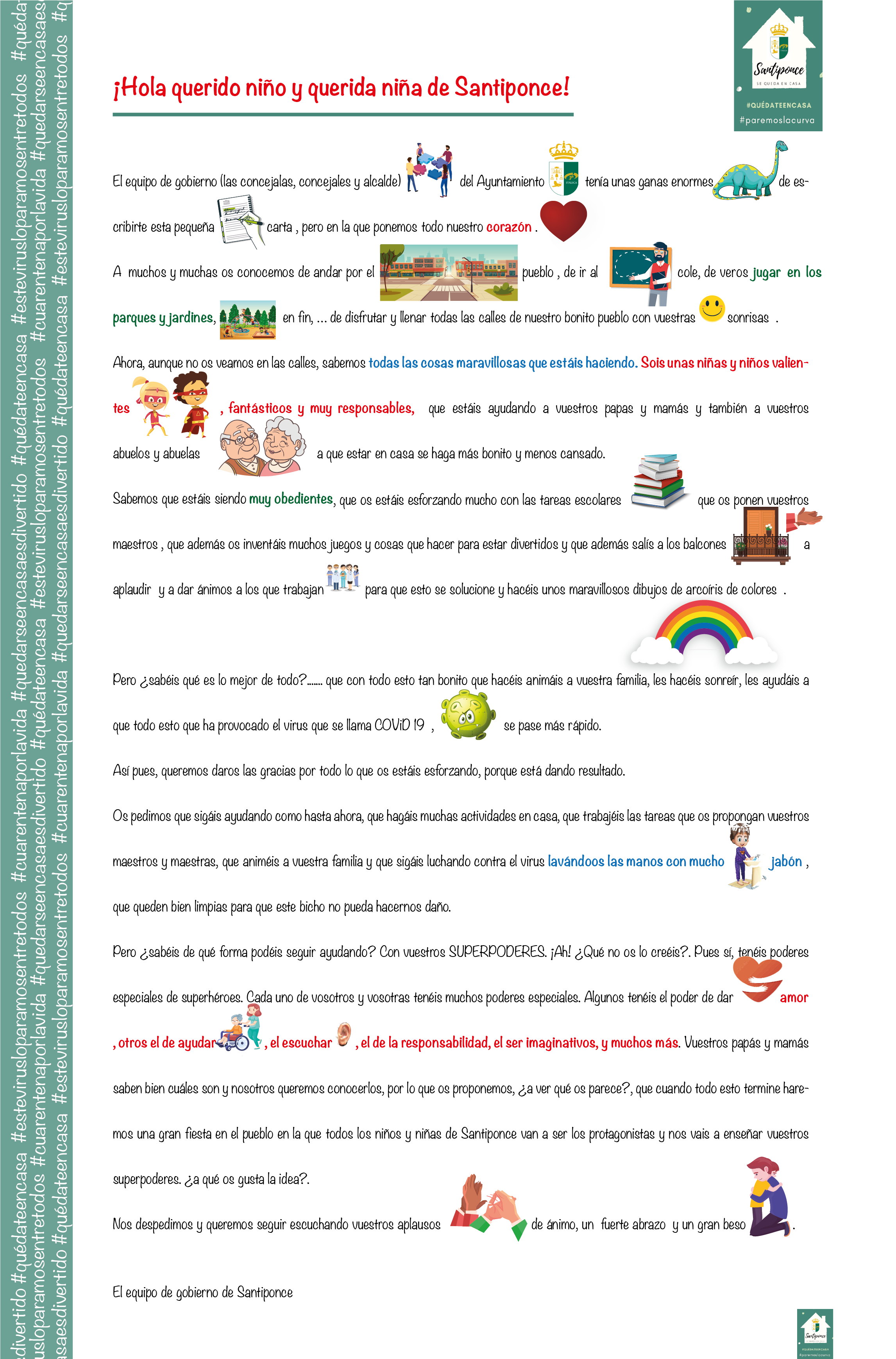 Carta niños y niñas