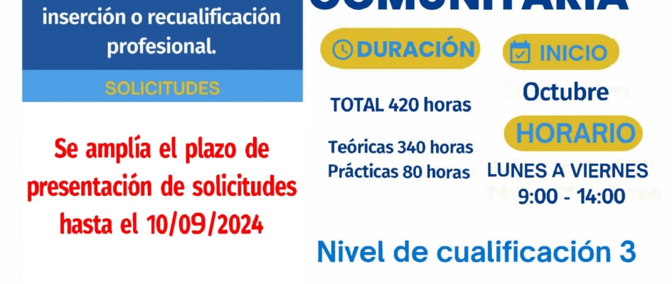 Cartel FPE Mediación Comunitaria - ampliación plazo - 10-09-24 - inicio Octubre