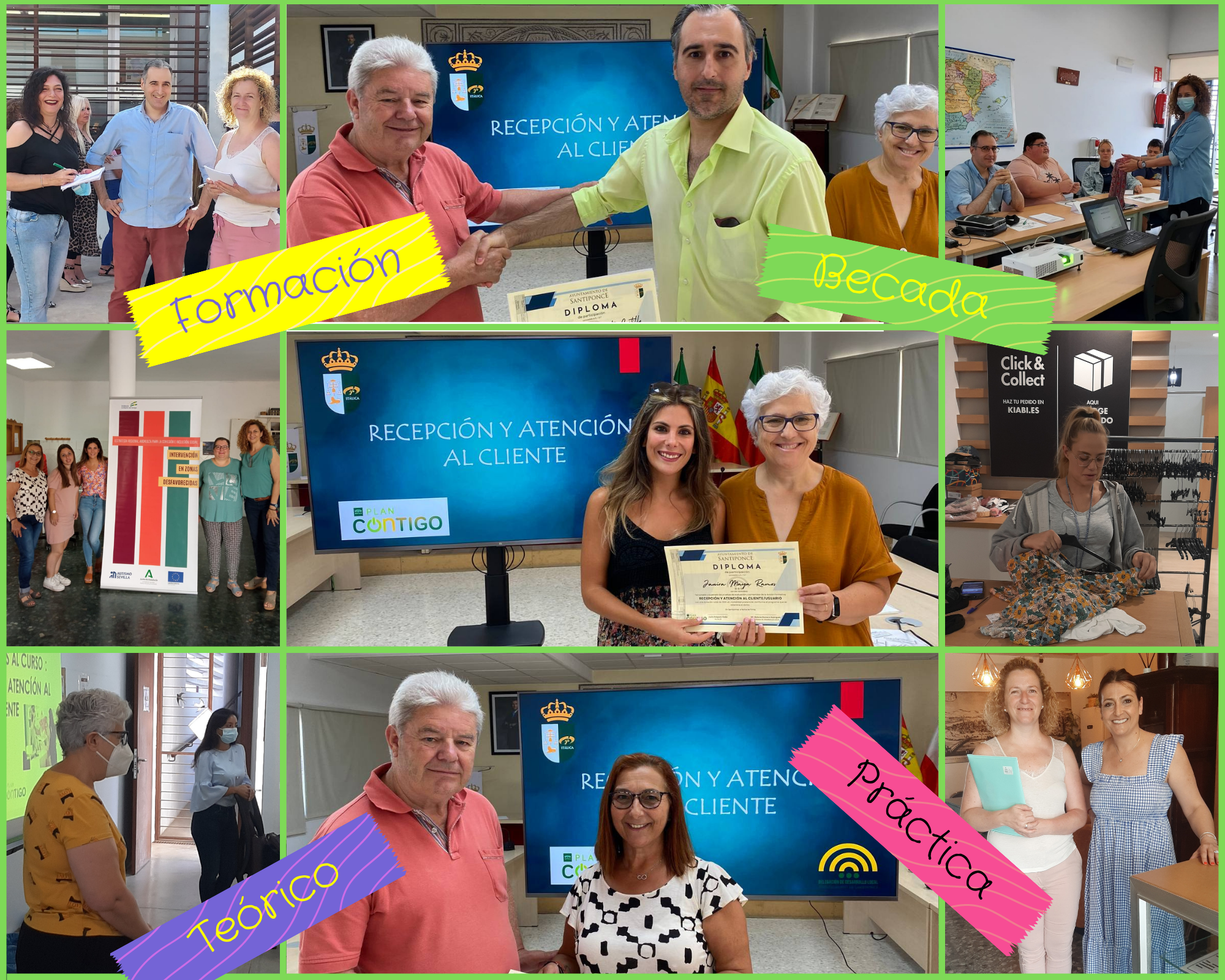 Collage Atención al Cliente