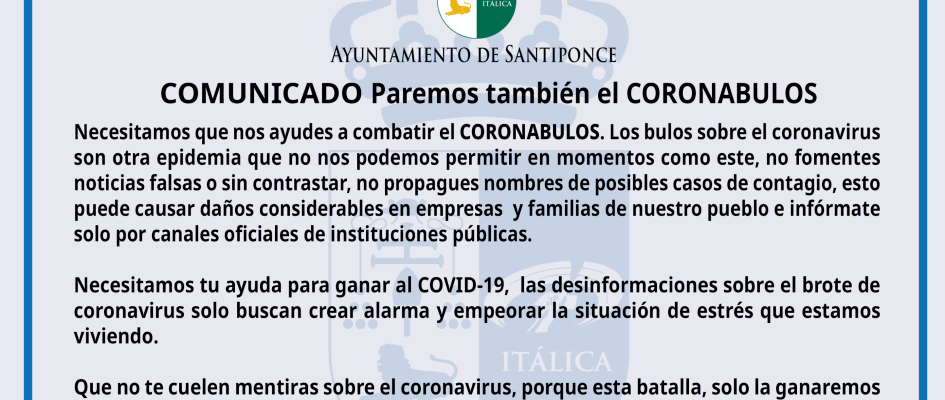 Comunicado CORONABULOS