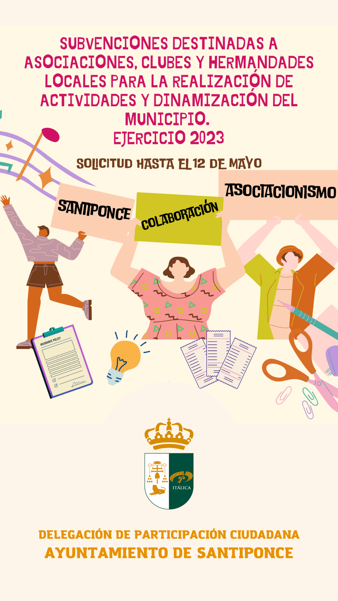 DELEGACIO¿N DE PARTICIPACIO¿N CIUDADANA AYUNTAMIENTO DE SANTIPONCE (Historia de Instagram)