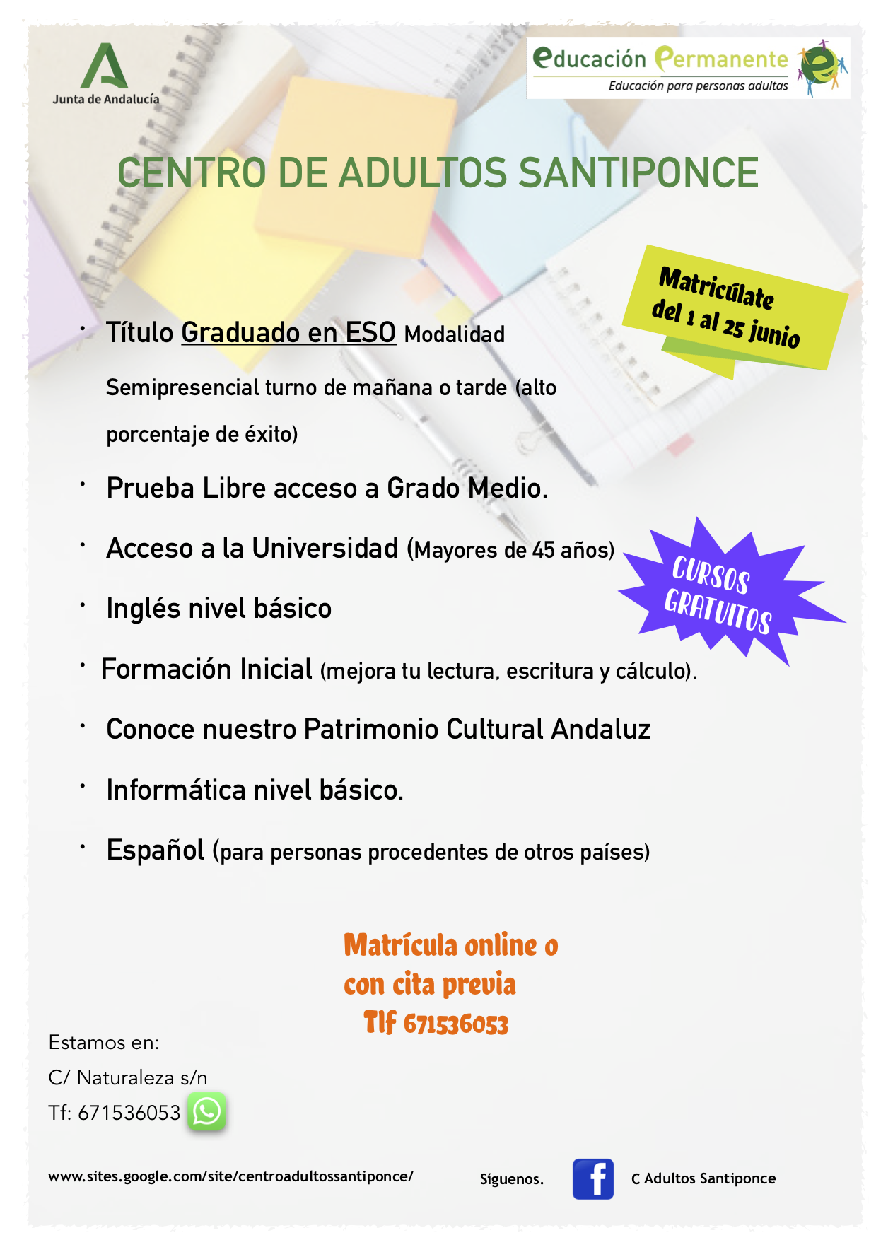 centro de adultos santiponce