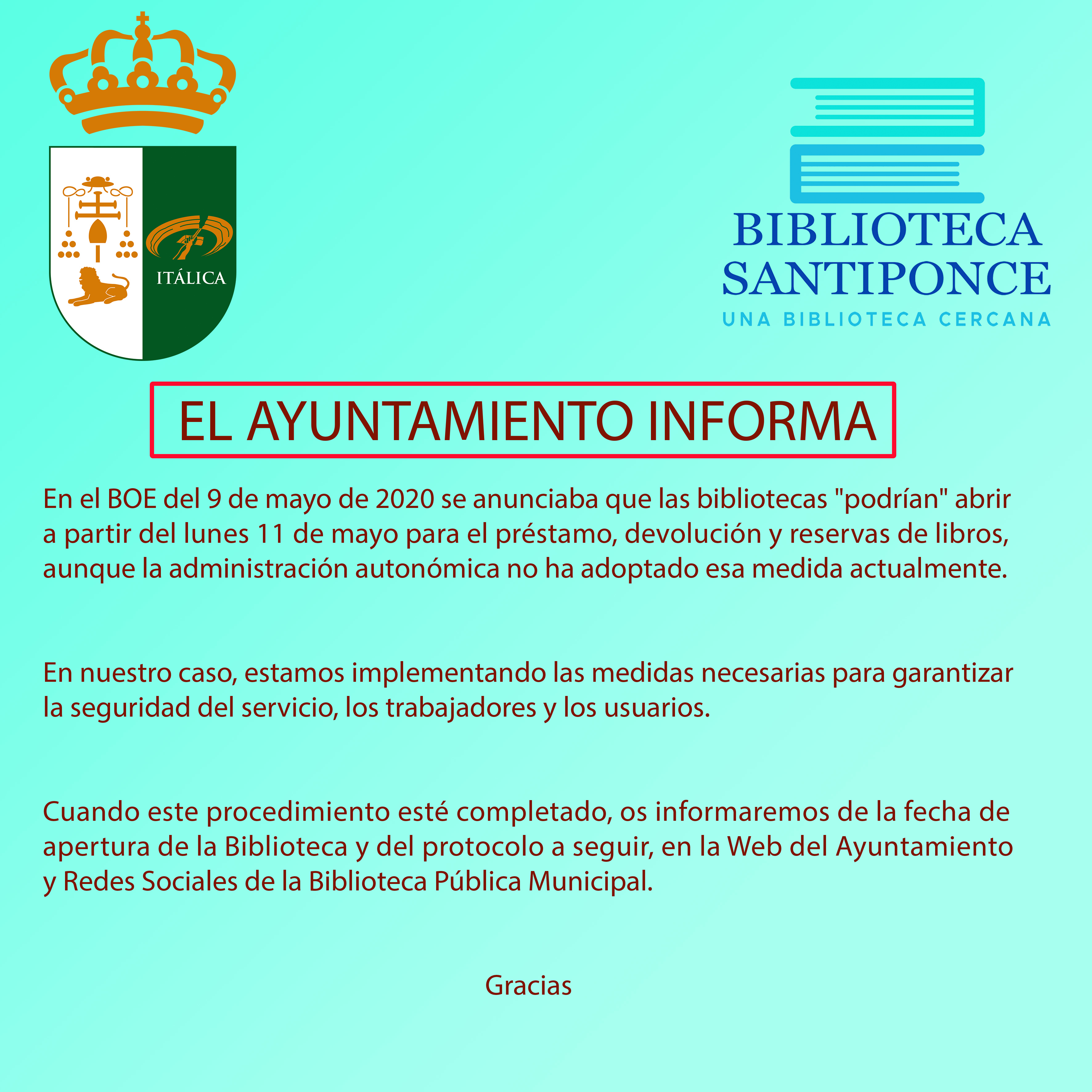 comunicado biblioteca