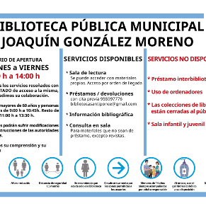 infografía reapertura biblioteca