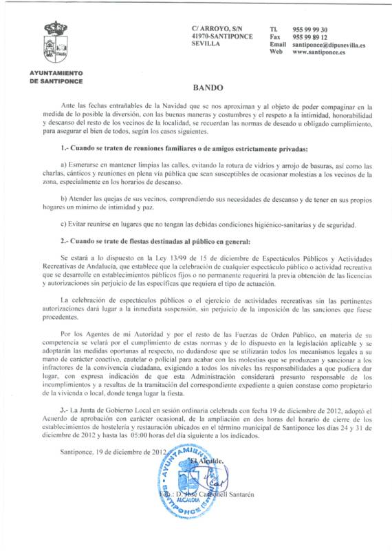 Bando Festejo Navidad 20122012