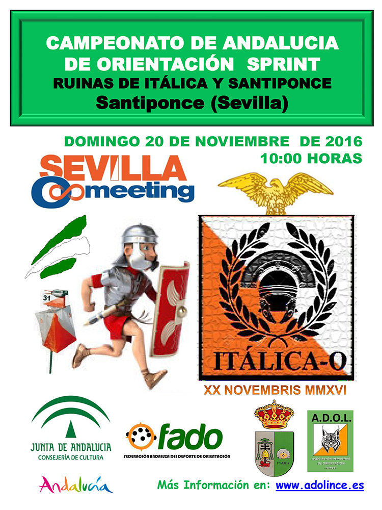CARTEL CTO. ANDALUCÍA SPRINT 2016 - ITÁLICA 19102016