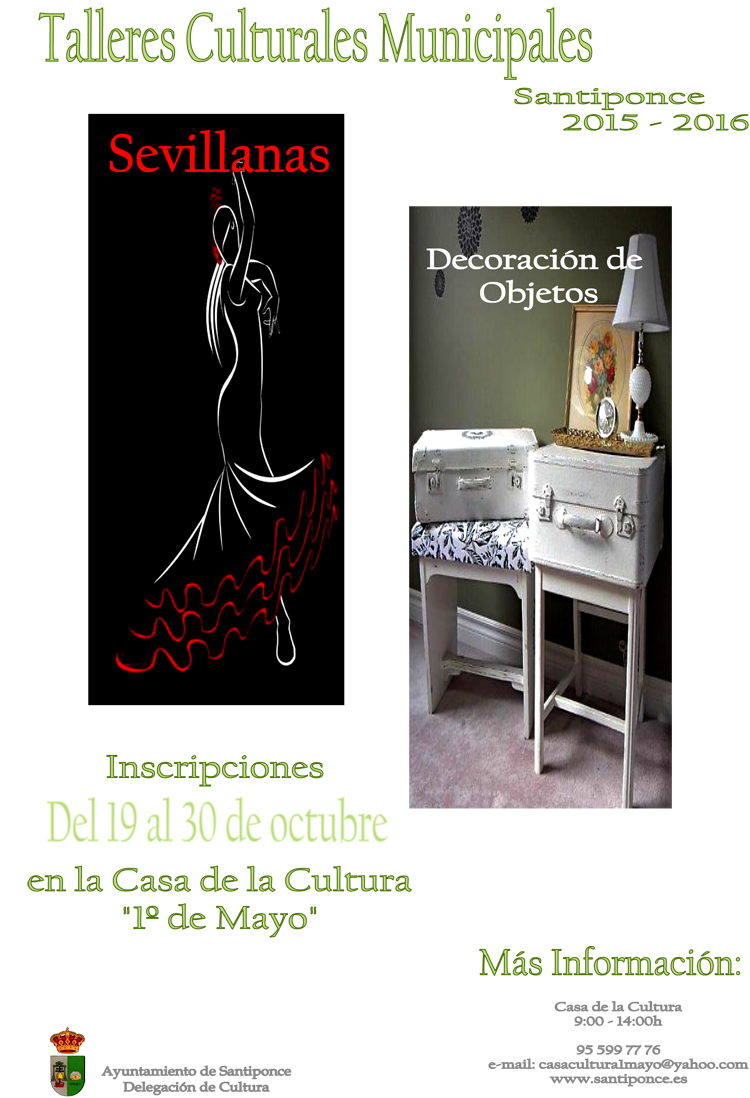 CARTEL TALLERES cultura 14102015