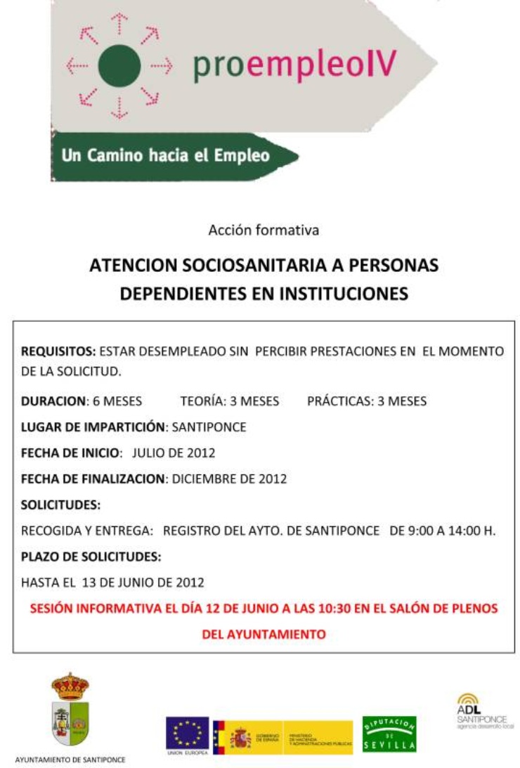 CURSO ATENCIÓN SOCIOSANITARIA A PERSONAS DEPENDIENTES EN INSTITUCIONES 11062012