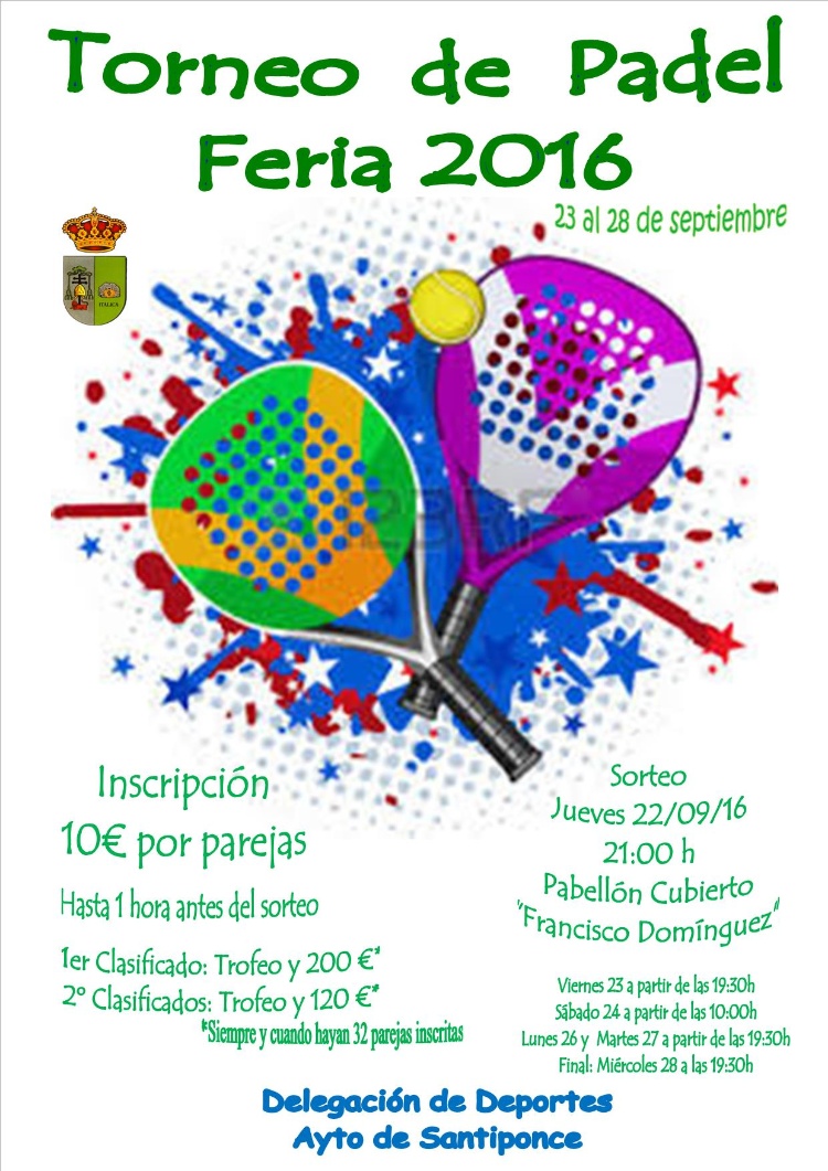 Cartel Padel 21092016