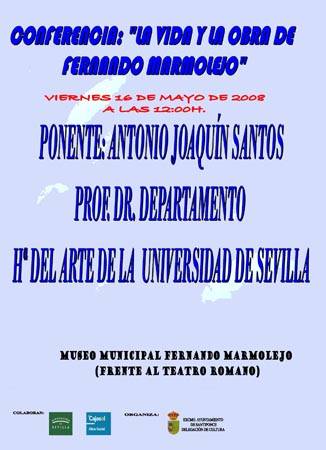 Cartel conferencia Marmolejo