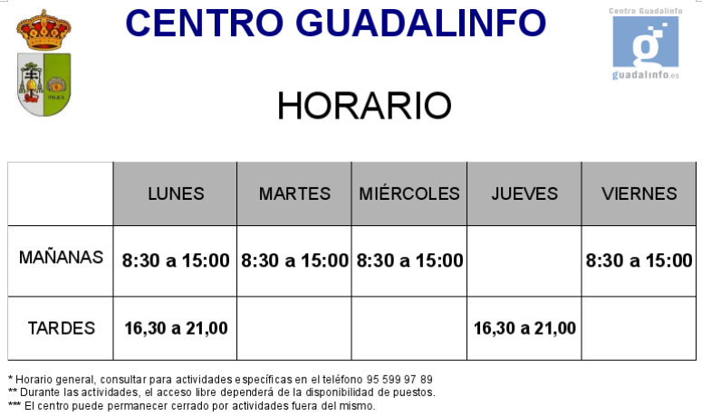 Horario General 26052018