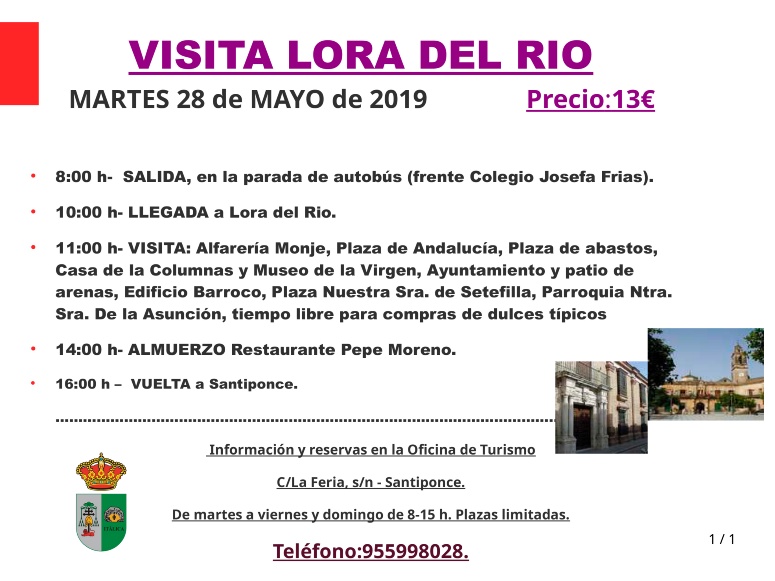 Visita Lora del Rio 2019 07052019