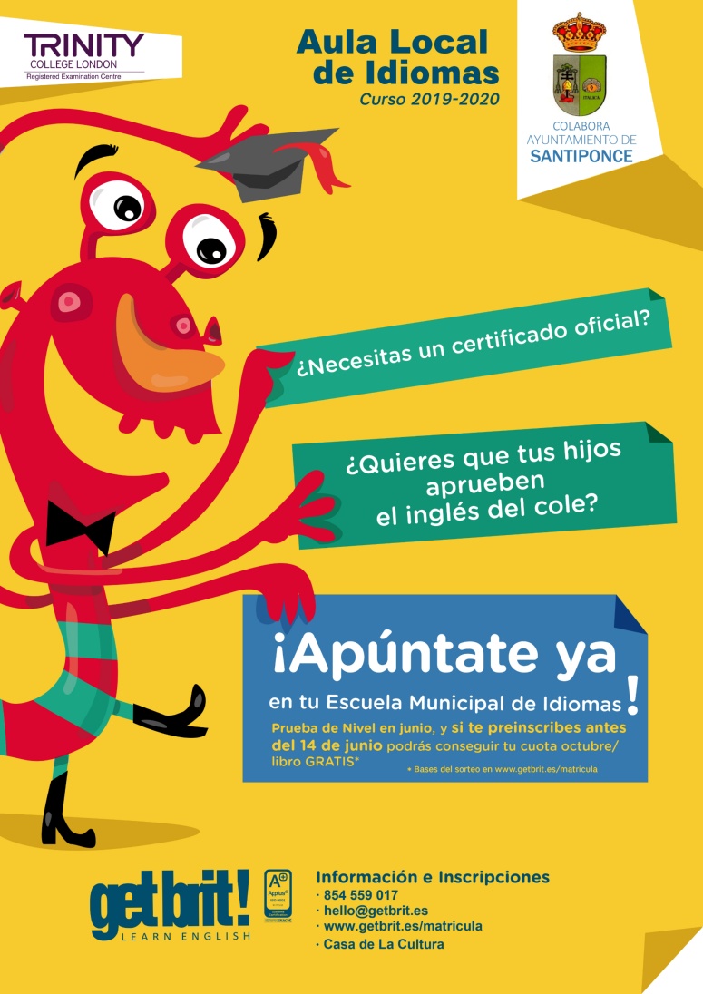cartel escuela ingles 09052019