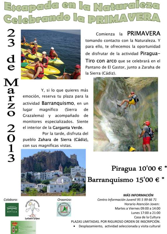 juventud escapada naturaleza 19032013